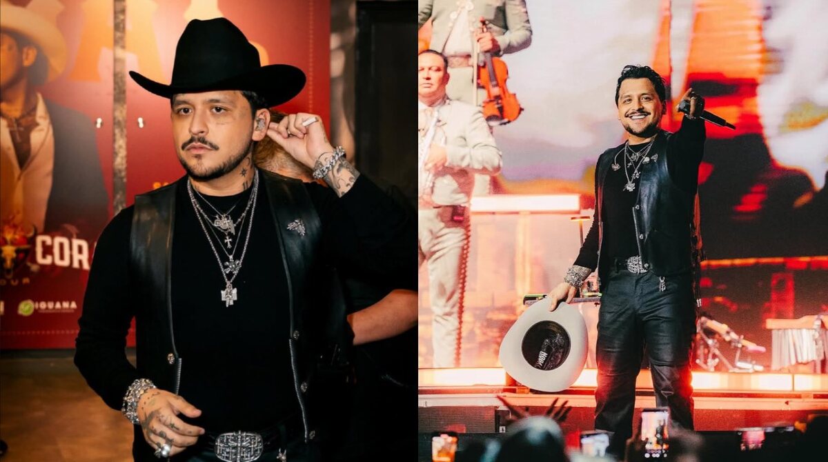 Christian Nodal se presentó en Chile. | ESPECIAL