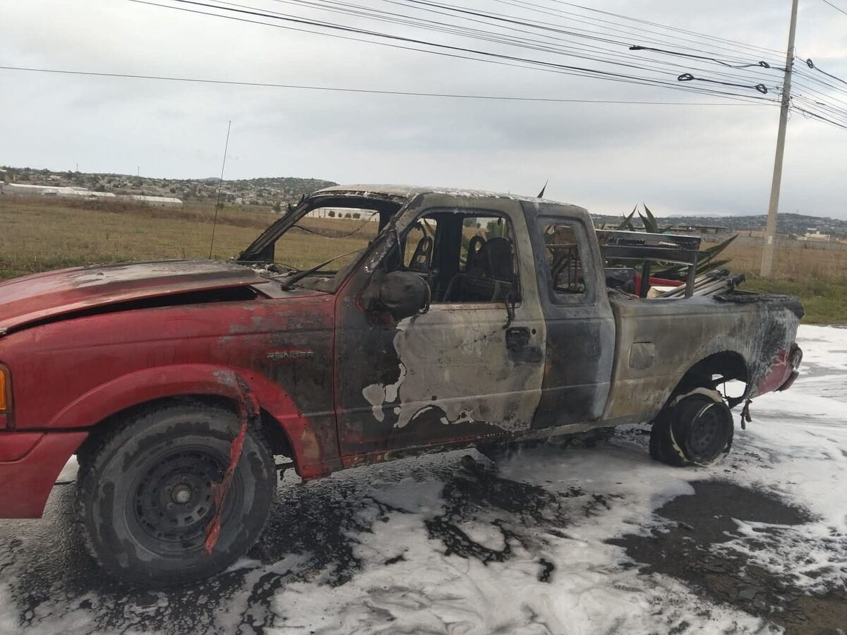 Se incendia camioneta en la México-Pachuca sin heridos