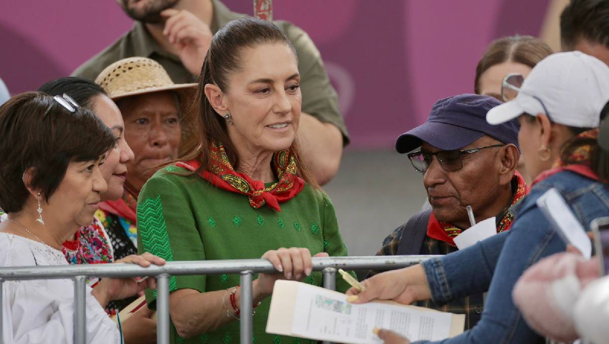 Sheinbaum tuvo un encuentro con los manifestantes en Atenco para llegar a una solución. | Foto: Ariel Ojeda