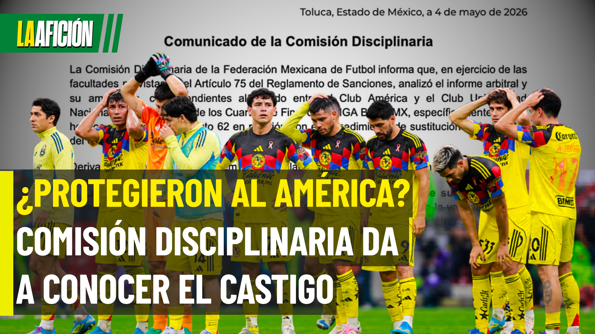 América se libra de la alineación indebida pero no sale limpio