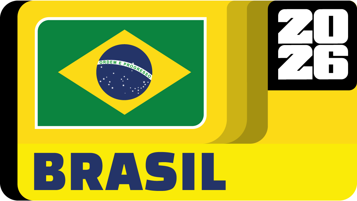 La bandera de la Canarinha, la Selección de Brasil y sus cinco títulos mundiales, en el Mundial 2026. (La Afición)