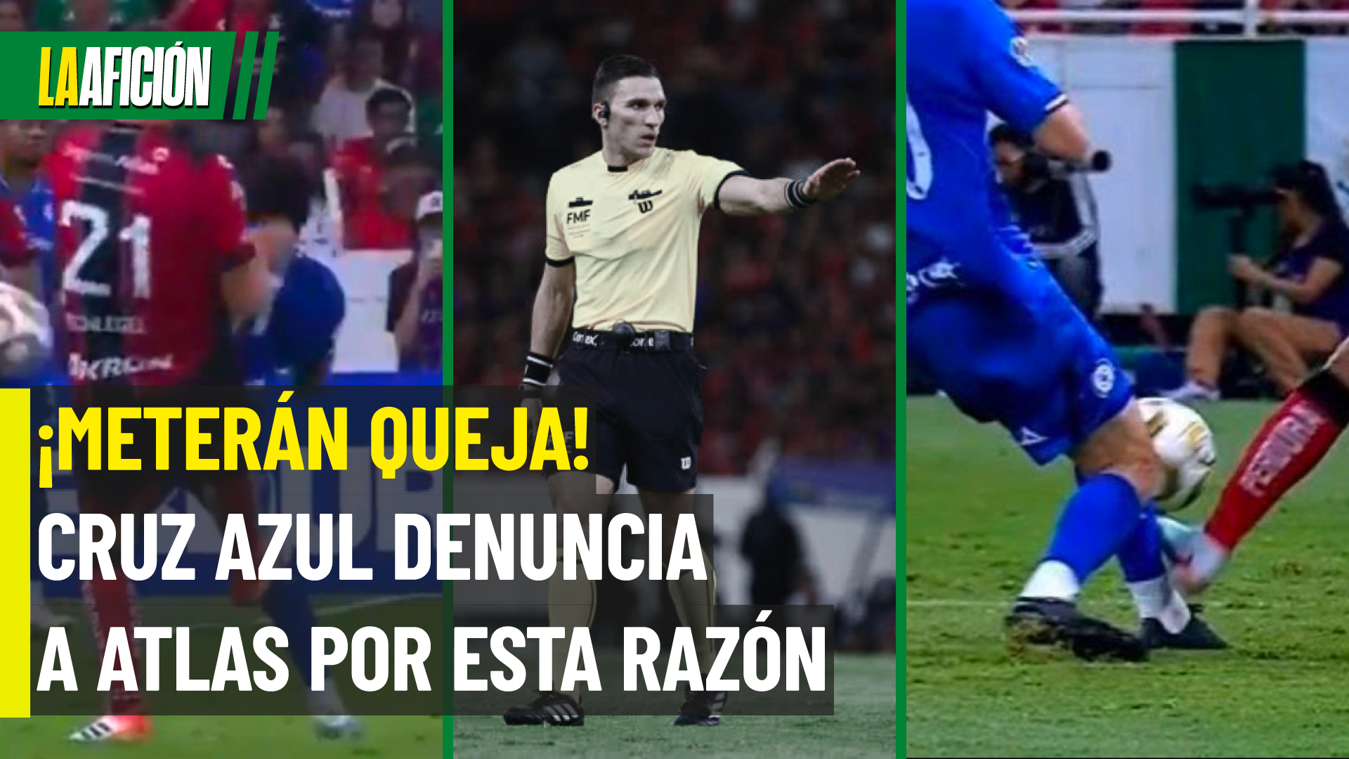 Cruz Azul protestará ante la Comisión de Arbitraje pese a ganar 3-2 al Atlas en la ida