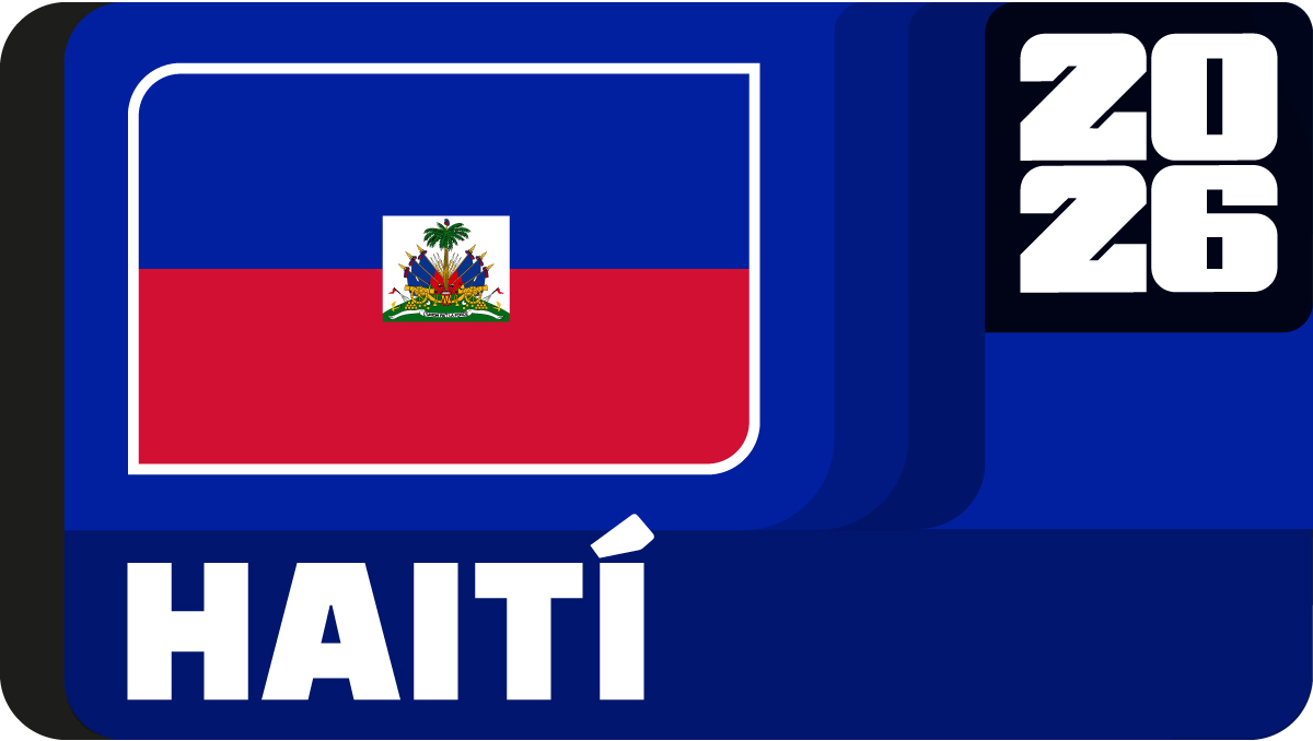 La bandera de la Selección Haitiana, que regresa a un Mundial tras más de 50 años de ausencia. (La Afición)
