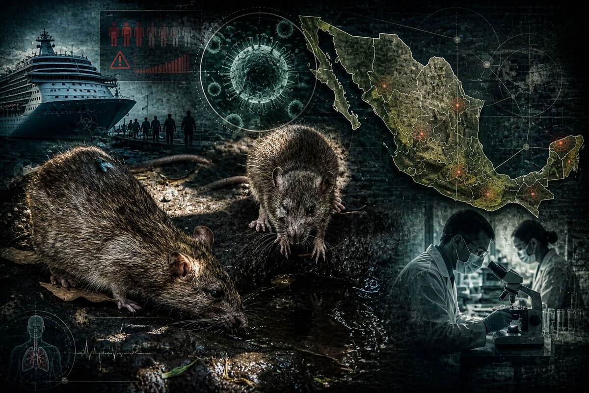 El hantavirus es una zoonosis, lo que significa que salta de animales a humanos, específicamente roedores (Creada por Rafael Mejía con IA).