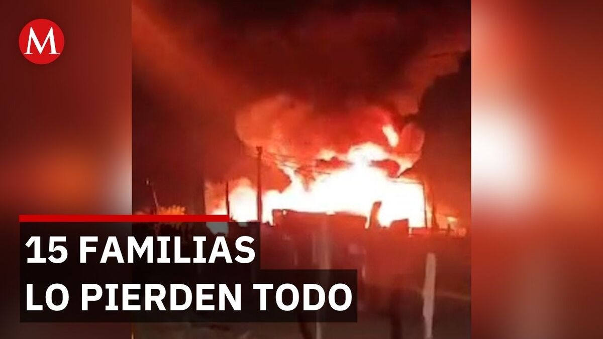 Incendio en la colonia AMLO destruye 11 viviendas y deja 15 familias damnificadas en Cabo San Lucas