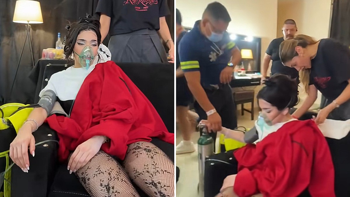 Kenia Os sufrió un golpe de calor en pleno concierto en Mérida |TikTok