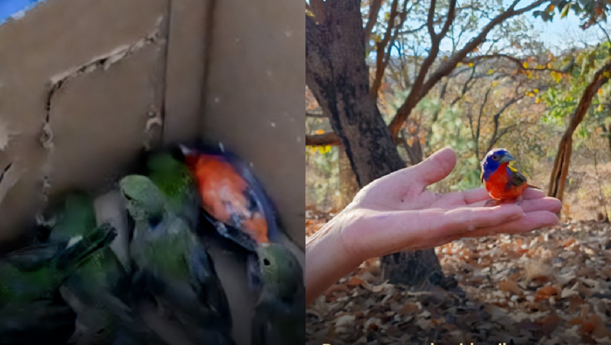 Liberan colorines sietecolores tras operativo contra tráfico de fauna | Especial