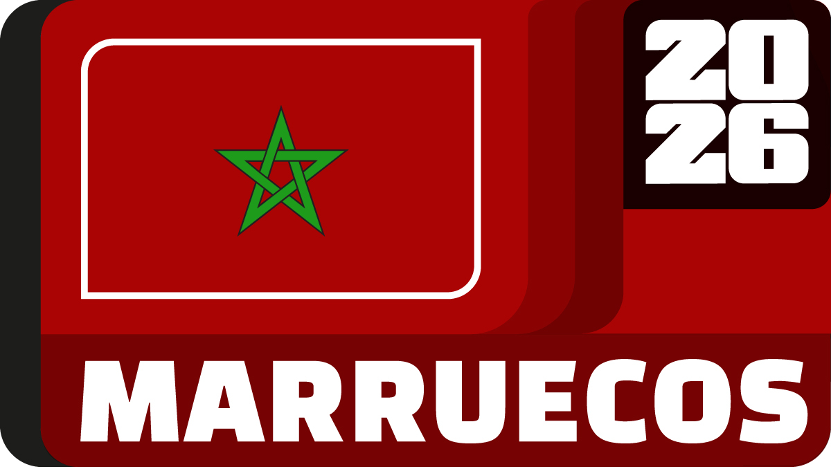 La bandera de los Leones del Atlas, la Selección de Marruecos, semifinalista en Qatar 2022. (La Afición)