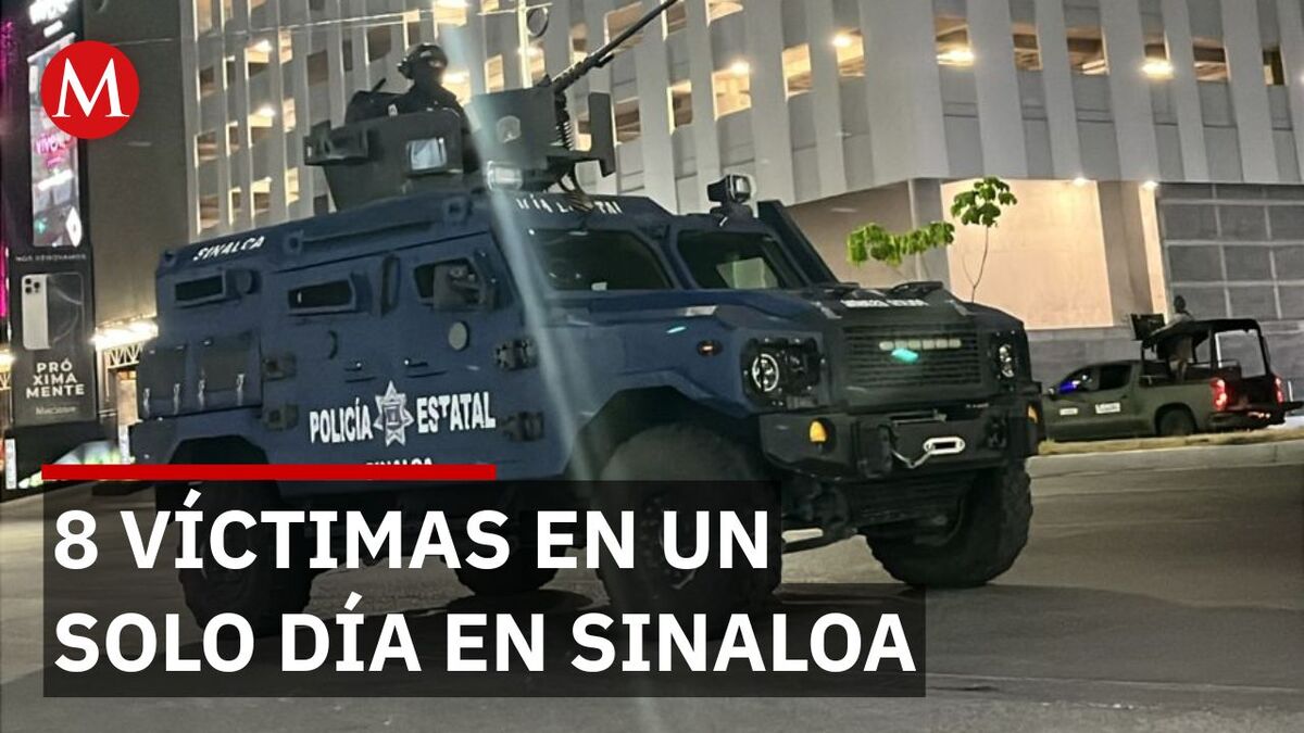 Ocho víctimas en un día de violencia en Sinaloa