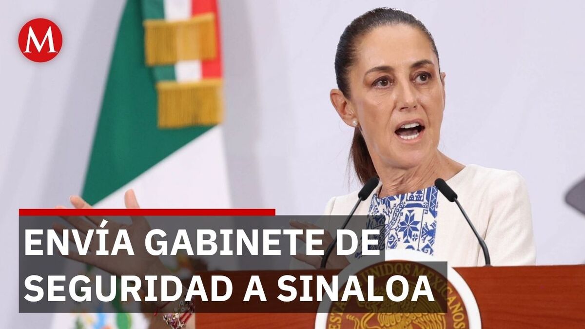 Sheinbaum instruye a Seguridad coordinarse con gobernadora interina de Sinaloa