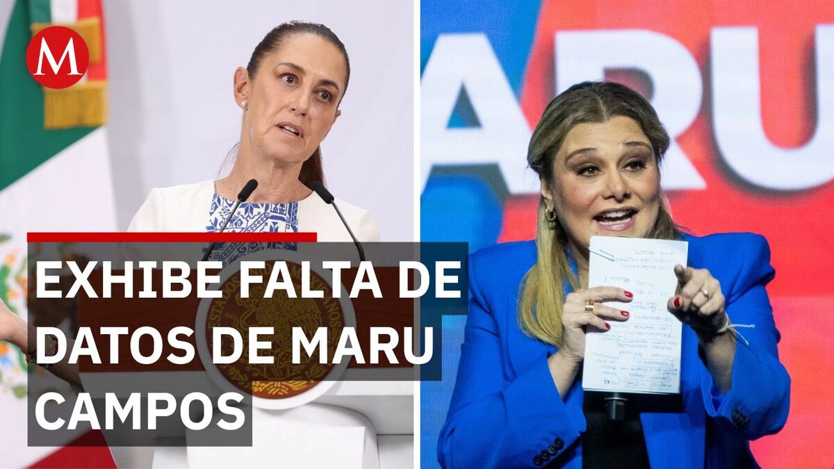 Sheinbaum ventila falta de cooperación de Maru Campos con Harfuch
