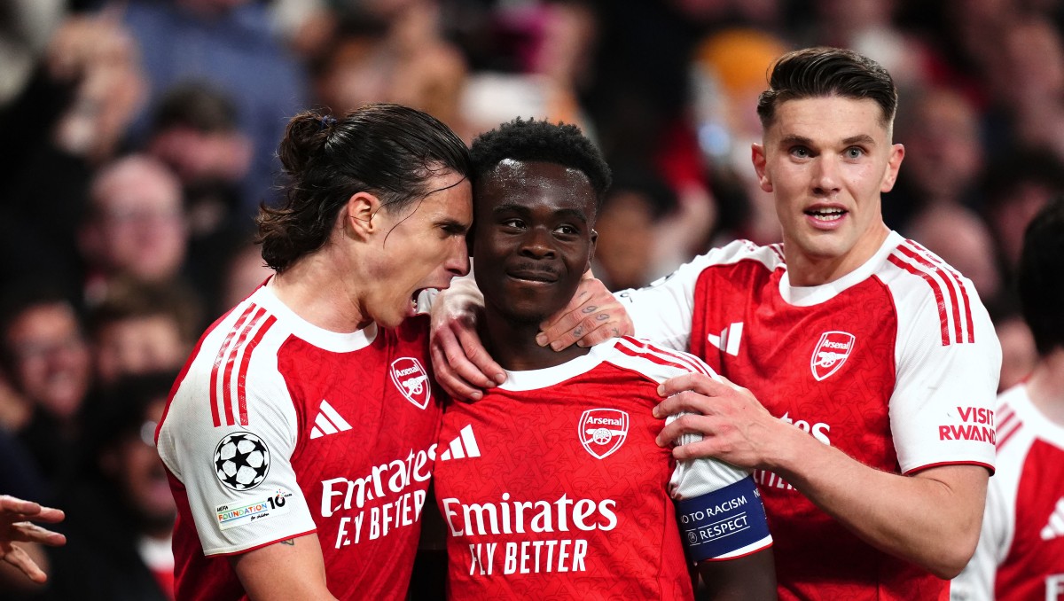 Bukayo Saka mete al Arsenal a su primera Final de Champions League en 20 años (AP)