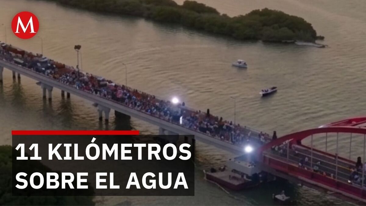 Así funciona el segundo puente más largo de América Latina inaugurado en Quintana Roo