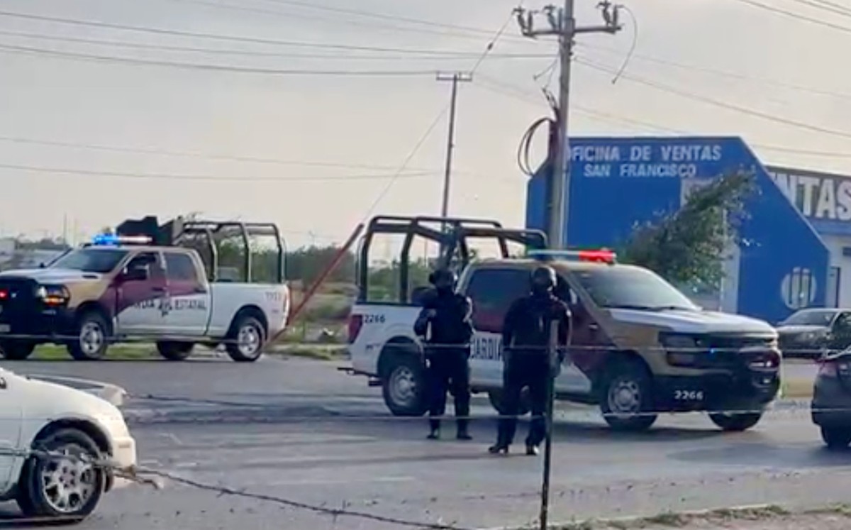 Guardia Estatal en situación de riego en Reynosa. | Captura de pantalla