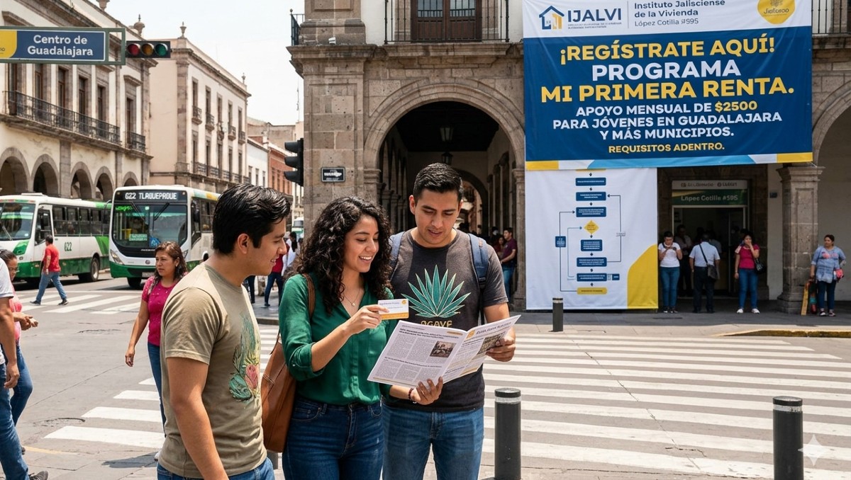 Jalisco arranca registro del programa Mi Primera Renta para jóvenes que quieren independizarse (Imagen generada por Gemini IA)