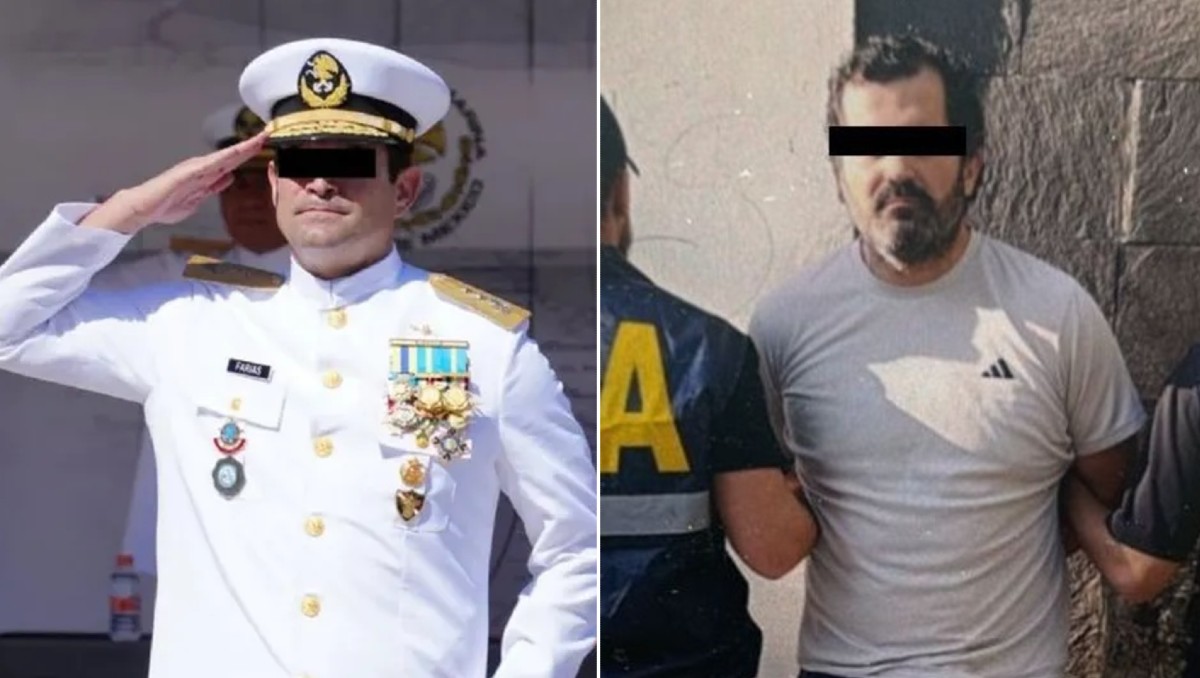 Manuel Roberto y Fernando Farías Laguna, mandos de la Semar señalados de encabezar la red de huachicol fiscal en México. | Foto: Especial