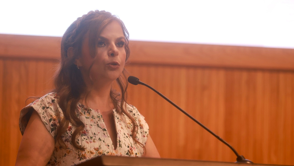 La rectora de la UdeG, ofreció este 5 de mayo su primer informe al frente de la máxima casa de estudios jalisciense (Foto: Cortesía)