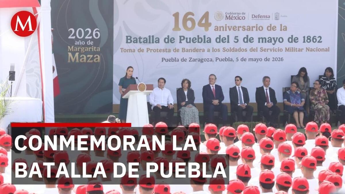 Sheinbaum encabeza el 164 aniversario de la Batalla de Puebla