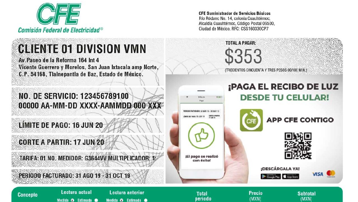 Aprende a leer tu recibo de la luz | Especial CFE
