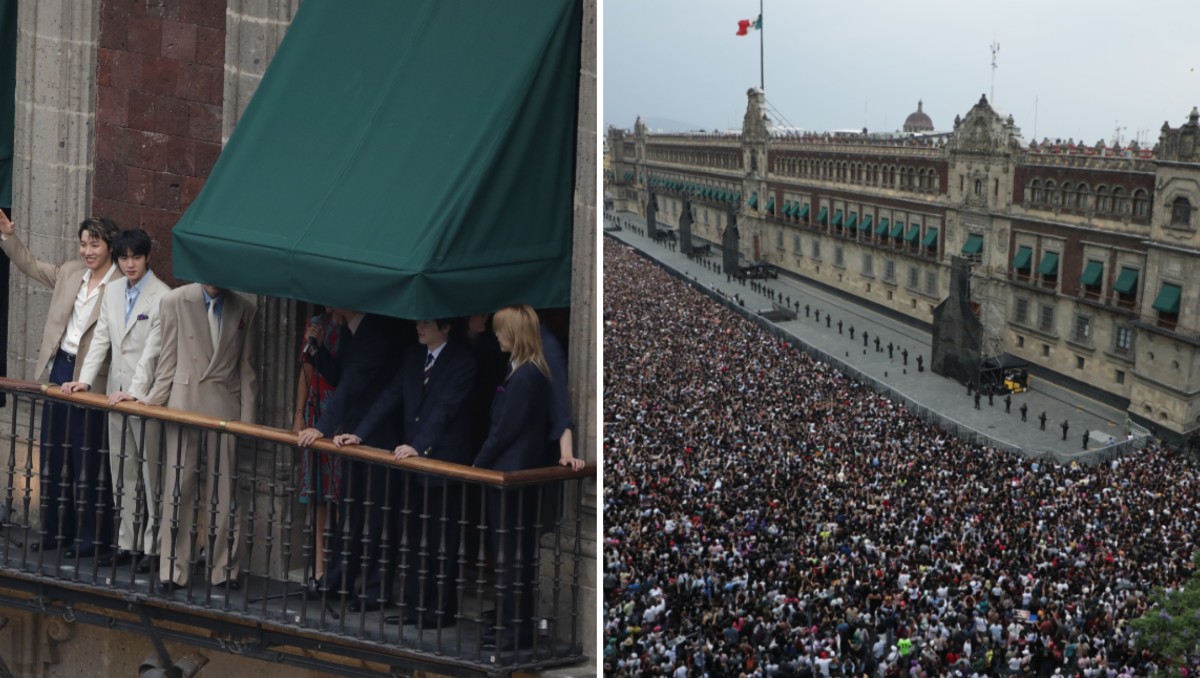 BTS en Palacio Nacional con Claudia Sheinbaum | Imágenes: Gobierno de México