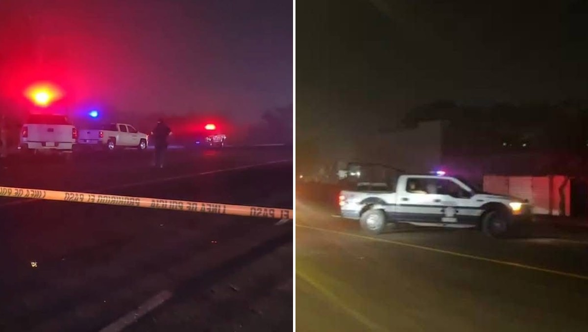 La carretera de Veracruz a Medellín de Bravo, en la zona metropolitana, fue cerrada durante la madrugada.| Foto: Especial