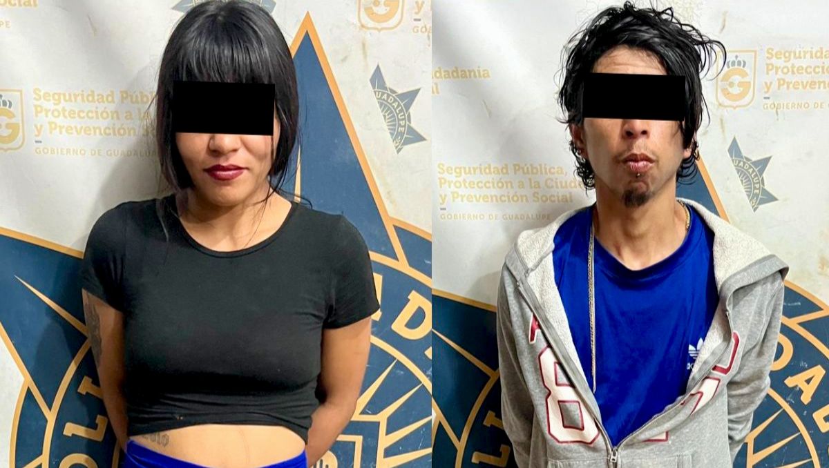 Los detenidos fueron identificados como Dante “N”, de 27 años, y Leydi Debanhi “N”, de 24 | Especial