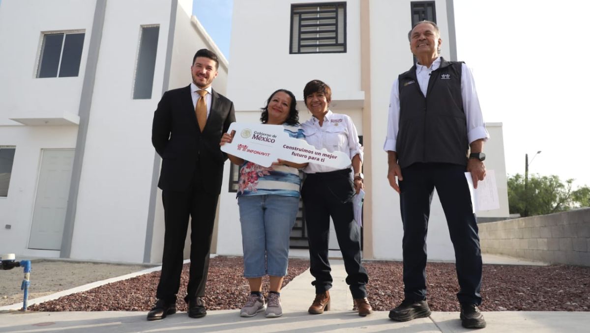 Estuvieron presentes Samuel García, gobernador del estado, Edna Vega, secretaria de la SEDATU y el director del Infonavit, Octavio Romero |Luis Guerra