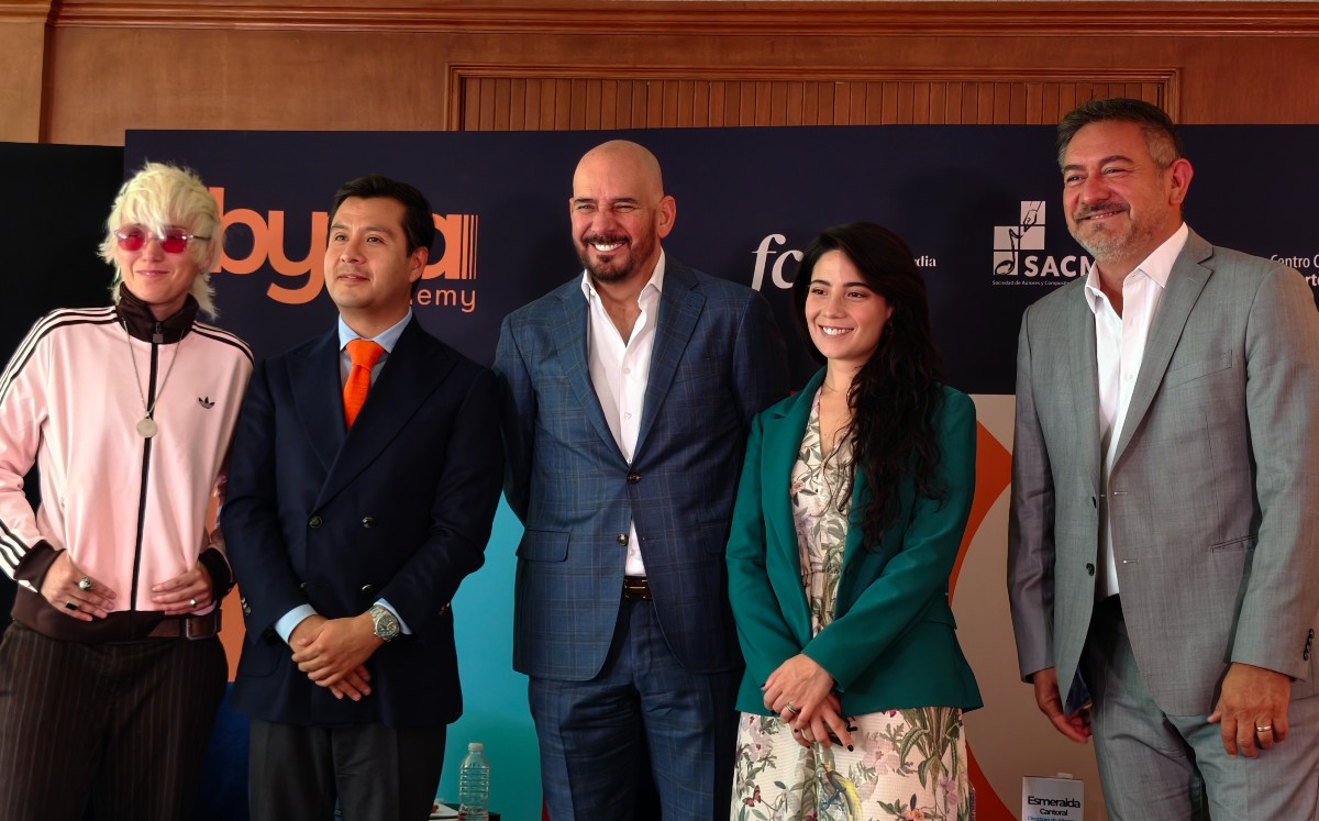 Pambo, Diego Plaza, Roberto Cantoral, Esmeralda Cantoral y Jaime Flores. Foto: Omar Pardavé