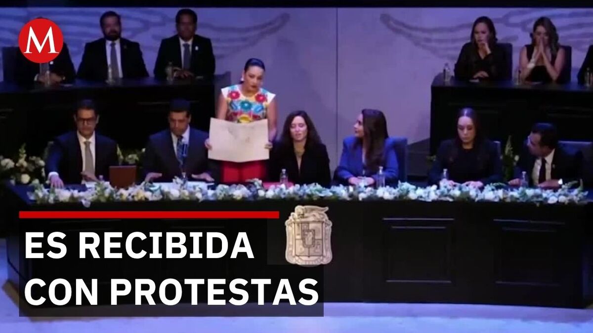 Protestas en Aguascalientes por visita de Isabel Díaz Ayuso