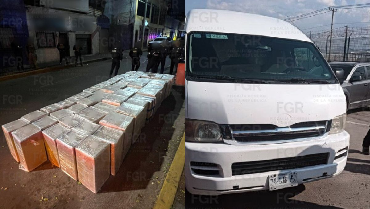 Además del cargamento de mariguana, el hombre portaba una placa que lo señalaba como trabajador de la FGR. | Foto: Especial