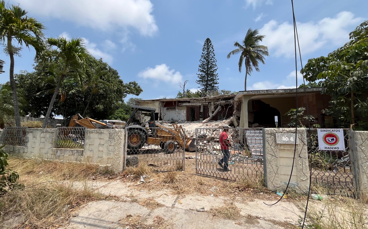 La casa donde inició “El Quinazo” desaparece entre escombros en Tamaulipas. | Yazmín Sánchez