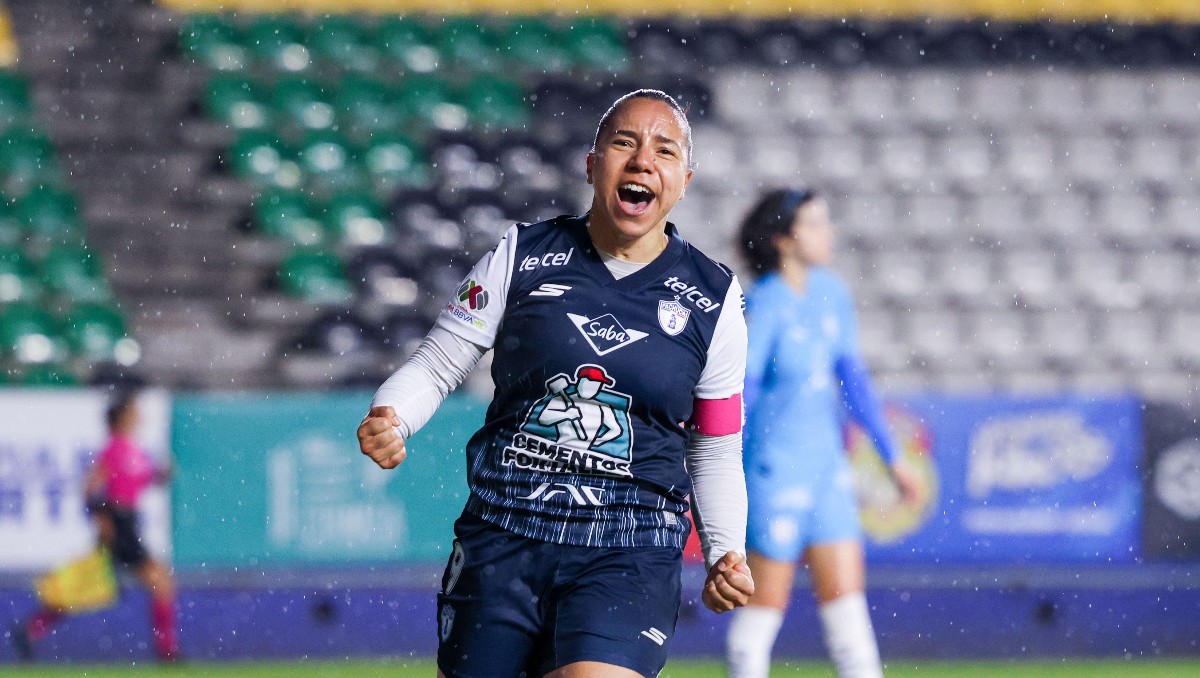Charlyn Corral marcó en la victoria de Pachuca sobre Rayadas en la Semifinal de la Liga MX Femenil (Imago7)