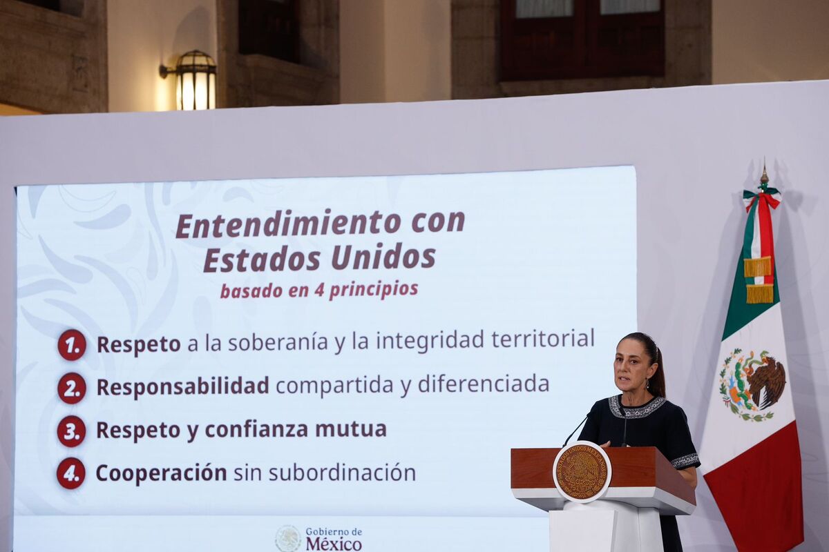 Conferencia del pueblo de la presidenta Claudia Sheinbaum en Palacio Nacional.| Foto: Ariana Pérez