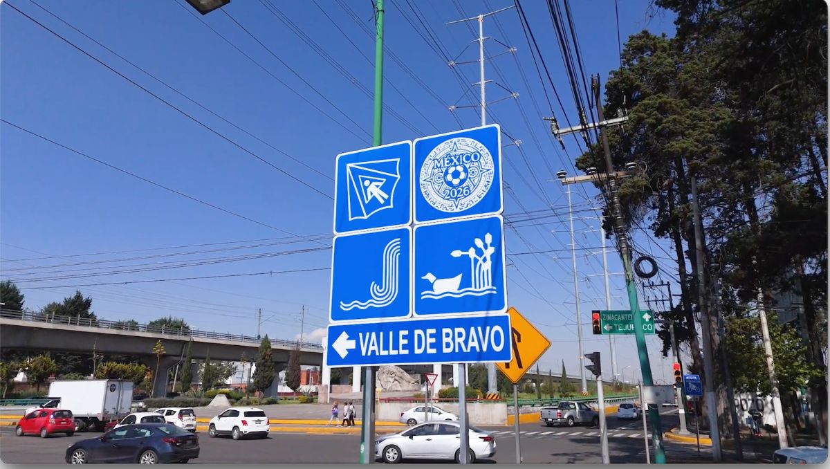Edomex instala señalética turística rumbo al Mundial 2026. | Foto: Especial