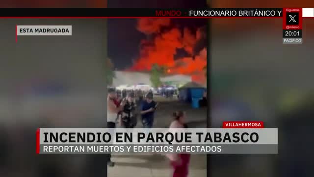 Incendio en parque Tabasco deja como saldo 5 personas muertas | Elisa Alanís, 7 de mayo de 2026