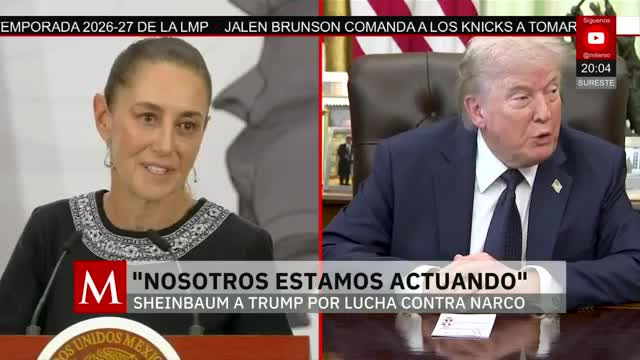 Sí estamos luchando contra el narcotráfico: Sheinbaum | Jaime Núñez, 7 de mayo de 2026