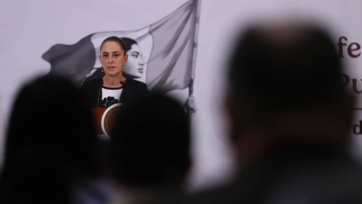 Claudia Sheinbaum, durante la Mañanera del Pueblo. | Foto: Octavio Hoyos
