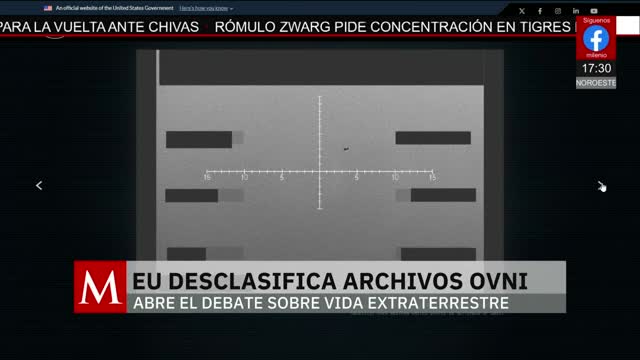Departamento de Guerra de EU descalifica archivos OVNI | Jaime Núñez, 8 de mayo de 2026