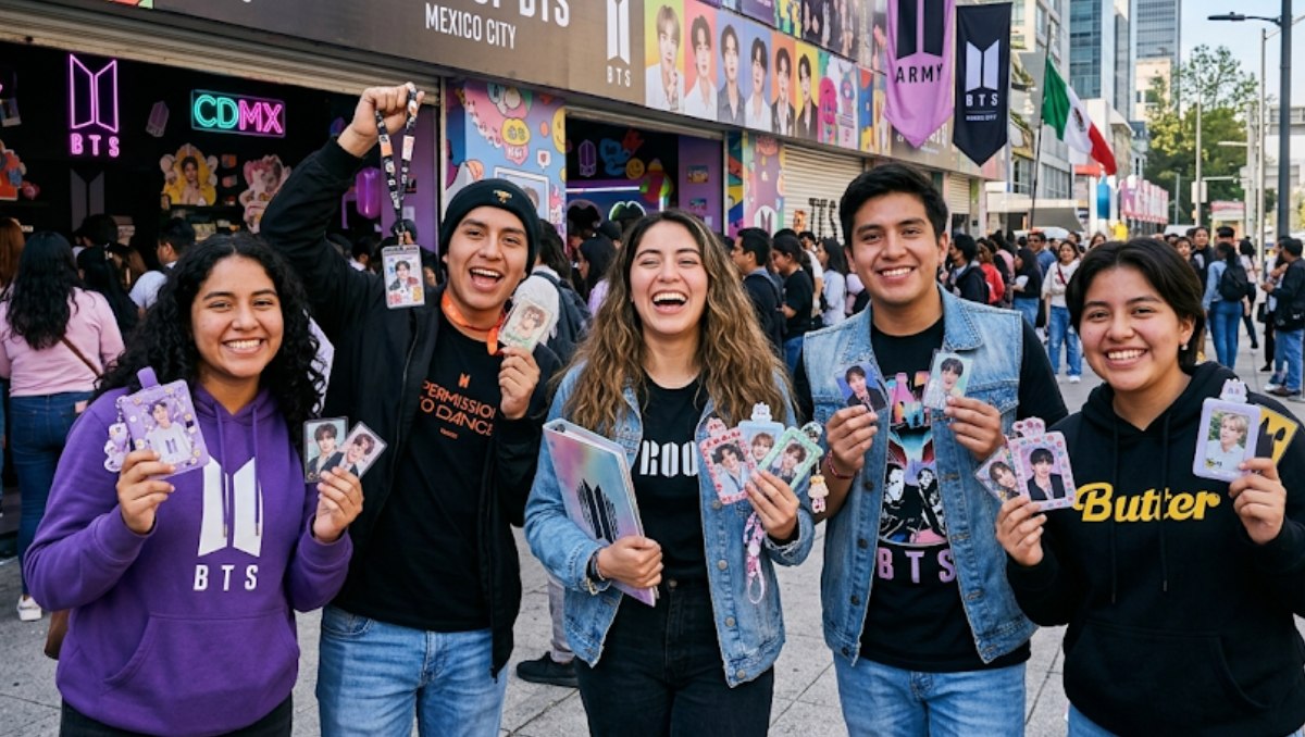 ¡Son exclusivas! Así son las photocards especiales de la BTS POP UP: ARIRANG en México y cómo conseguirlas (Foto: Gemini IA)