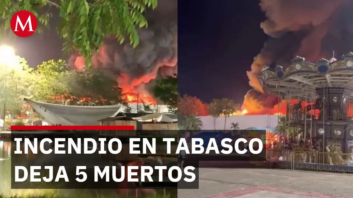Incendio en Parque Tabasco deja cinco muertos