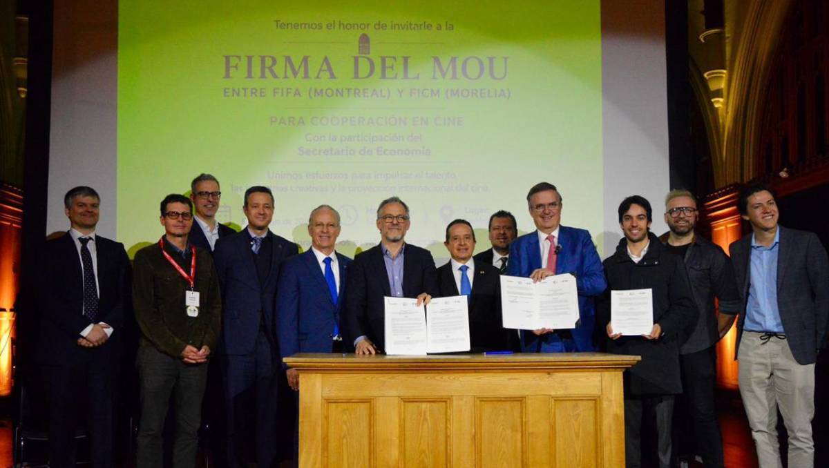 Acuerdo con el International Festival of Films on Art de fomentar el cine. | Foto: Especial