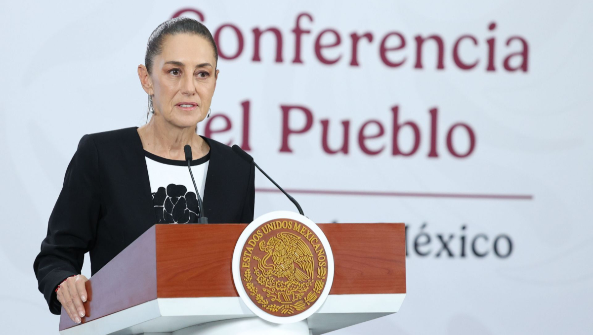 La mandataria federal durante la 'Mañanera del Pueblo' de este 8 de mayo | Cuartoscuro