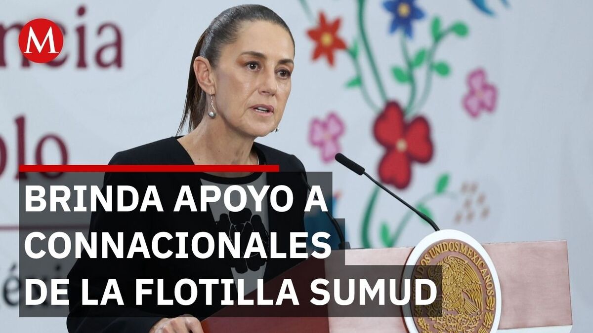 Sheinbaum garantiza seguridad de mexicanos en misión a Gaza