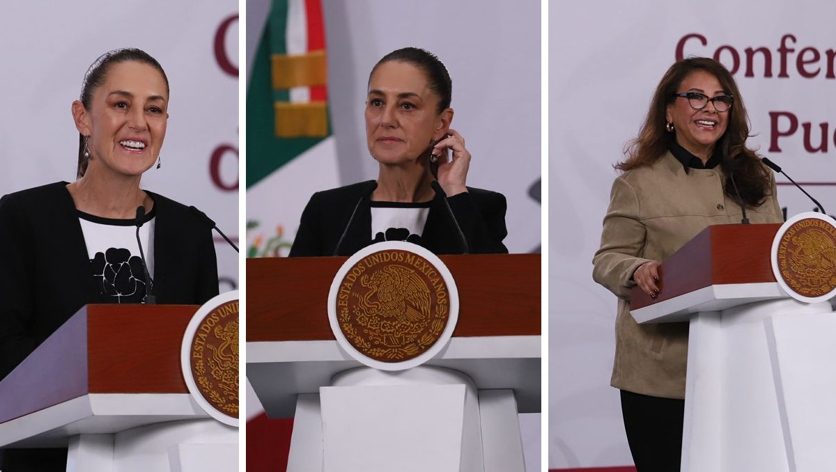 Sheinbaum inicia conferencia matutina desde Palacio Nacional. | Foto: Octavio Hoyos
