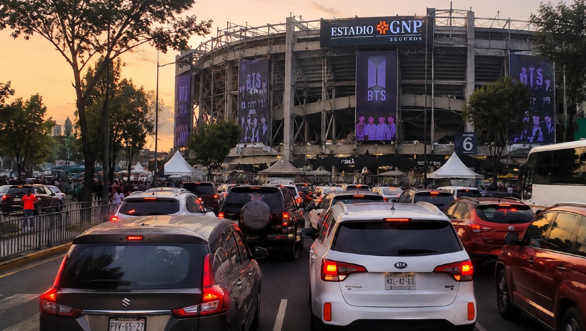 Tránsito vial a los alrededores del Estadio GNP Seguros | IA DISCOVER