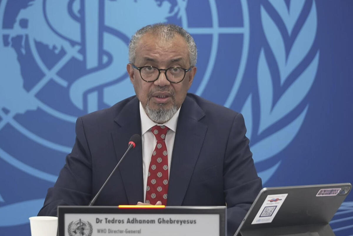El director de la Organización Mundial de la Saludd (OMS), Tedros Adhanom. EFE