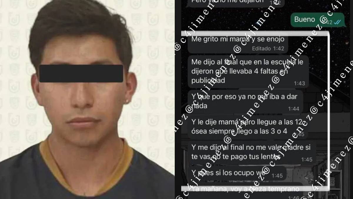 C4 Jiménez revela los mensajes que tuvo Yair 'N' previo a la desaparición de su madre. | Foto: C4 Jiménez