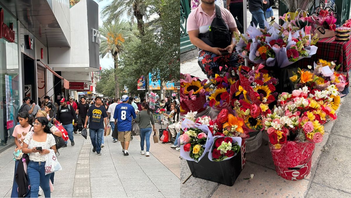 Así luce el Centro de Monterrey previo al Día de las Madres. | Gabriela Garza