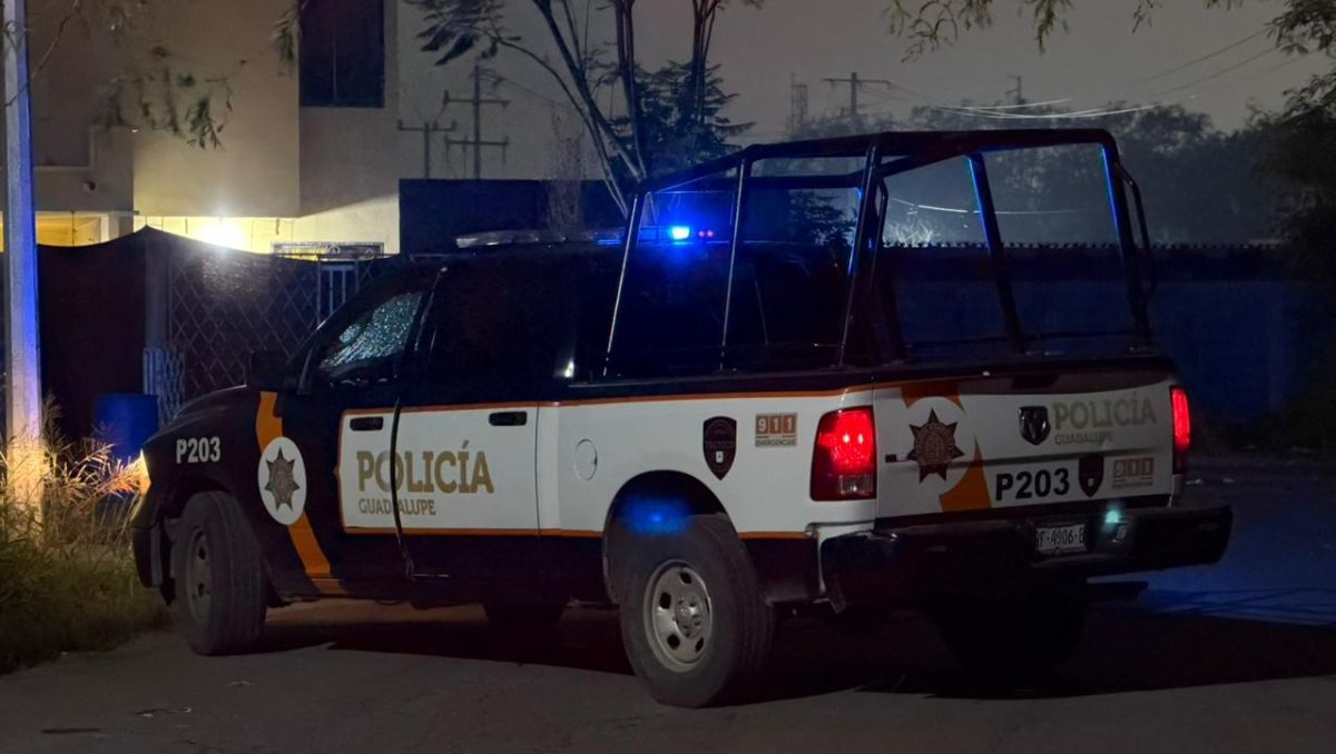 Policías de Guadalupe resguardaron la escena del crimen. Fernanda Pérez