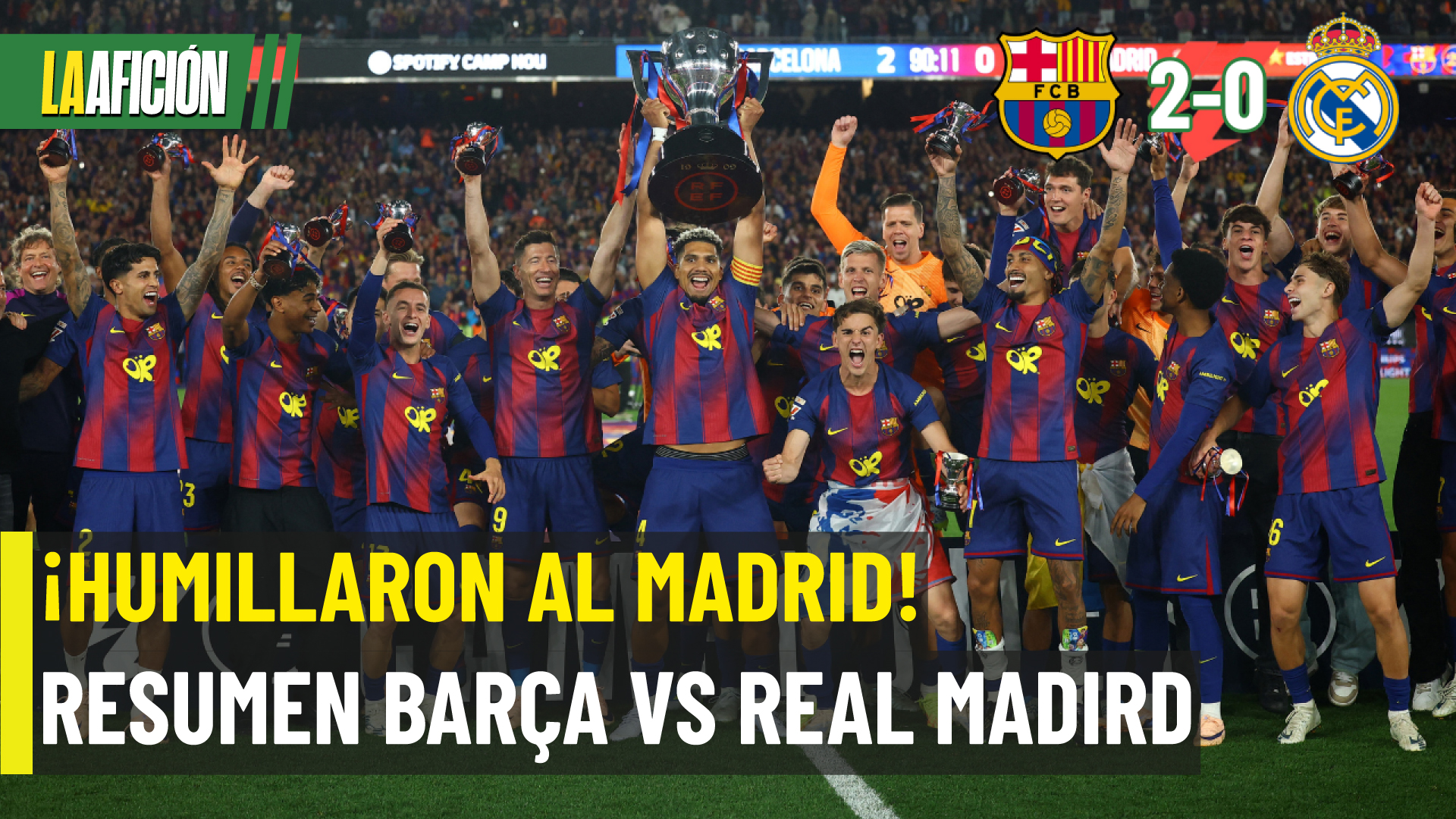 Barcelona humilló al Madrid en su propia casa y se coronó campeón